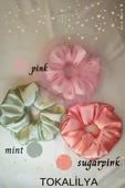 kadın saten tüllü 3lü set - 5