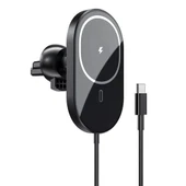 By Nevser® 15w Mıknatıslı Takılabilen Hızlı Şarj Tüm Cihaz Ve Araçlara Uyumlu Araç İçi Şarj Cihazı - 2