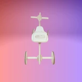 Montessori Çocuk Denge Bisikleti 2-6 Yaş / MDF Tavşan Başlıklı Tasarım - 6