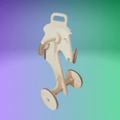 Montessori Çocuk Denge Bisikleti 2-6 Yaş MDF At Başlık - 5