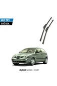 Velonova SEAT İBİZA 2002-2005 2'li Ön Cam Sileceği Sağ Sol Silecek Takımı Muz Silecek thumbnail 1