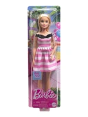 Mattel Barbie 65.Yıl Özel Pembe ELbiseli Bebek Hth66 - 2