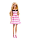 Mattel Barbie 65.Yıl Özel Pembe ELbiseli Bebek Hth66 - 1