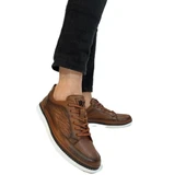 Voyager M012 Taba Hakiki Yumuşak Deri Erkek Ayakkabı - 4