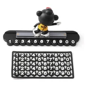 Araç İçi Numaratörlü Kayan Turuncu Karikatür Figürü Komik Torpido Aksesuarı - 5