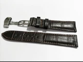 Fado &Hertür Saate &Uygun  Kelebek  Toka  24 MM  koyu kahve kordon   (186 ) gumuş toka thumbnail 4