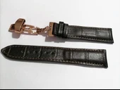 Fado &Hertür Saate &Uygun  Kelebek  Toka  24 MM  koyu kahve kordon   (188 ) rose  toka - 2