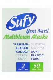 Sufy 3 Katlı Meltblown Cerrahi Maske 50 Adet - 3