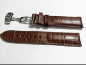 Fado &Hertür Saate &Uygun  Kelebek  Toka 22 MM  kahve kordon   (184 ) gumuş   toka thumbnail 2