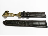 Fado &Hertür Saate &Uygun  Kelebek  Toka  24 MM  koyu kahve kordon   (187 ) altın toka thumbnail 4