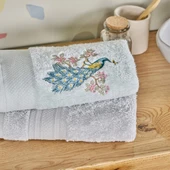 TAÇ 4379 SOFT BAMBOO ANNA MİNT GRİ AİLE SETİ - 3