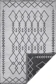 PALERMO-6816A Antrasit Gri Çift Taraflı Yıkanabilir Dokuma Kolay Temizlenir Halı Kilim - 4