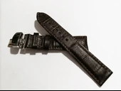 Fado &Hertür Saate &Uygun  Kelebek  Toka 22 MM  KOYU kahve   Kordon(178)  gumuş  toka - 1