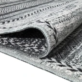 PALERMO 6810A Gri Çift Taraflı Yıkanabilir Dokuma Kolay Temizlenir Halı Kilim - 2