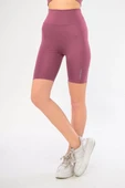 Biker Sporcu Şort - Pembe - 1