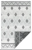 PALERMO 6813A Gri Çift Taraflı Yıkanabilir Dokuma Kolay Temizlenir Halı Kilim - 4
