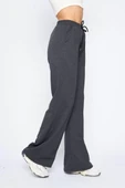 İki iplik Bol Paça Eşofman Pantalon - Antrasit - 3