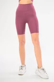 Biker Sporcu Şort - Pembe - 4
