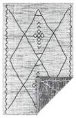 PALERMO 6814A Gri Çift Taraflı Yıkanabilir Dokuma Kolay Temizlenir Halı Kilim - 4