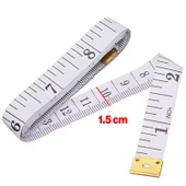 Yumuşak Şerit Terzi Metresi 1.5 Metre Renk Seçenekli Mezura PVC Diyetisyen Bel Ölçüm Bandı 1 Adet - 2