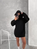 Samuray  Kapüşonlu SweatShirt- Siyah - 3