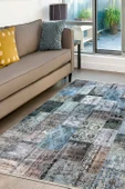 EFES 2305 Patchwork Yumuşak Doku Leke Tutmayan Modern Halı Kilim - 1