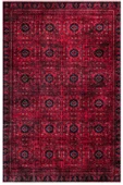 EFES 2303 Geleneksel  Afgan Motif Yumuşak Doku Leke Tutmayan Modern Halı Kilim - 4