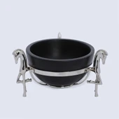 Vitale Metal Ahşap Atlı Kase 25*25*15 cm - 1