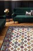VALENCIA 1505 Renkli Kaymaz Taban Yıkanabilir Modern Halı Kilim - 1