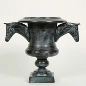 Vitale Metal Green Atlı Vazo 24*37*31 cm - 1