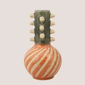 Vitale Seramik Küçük Antik Vazo 18*18*31 cm - 1