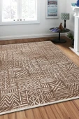KİLİMİSTA MİLANO ML202 Açık Bej Leke Tutmaz Antialerjik Yıkanılabilir Dokuma Dekoratif Halı Kilim - 1
