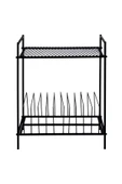 AKIS HOME Plak Ve Pikap Sehpası Metal Siyah - 5