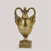 Vitale Metal Gold Kapaklı Vazo 14*20*38 cm - 1