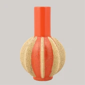 Vitale Seramik Turuncu Summer Vazo 21*21*33 cm - 1