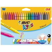 Bic Pastel Boya Plastidecor Karton Kutu Yuvarlak 24 Renk 829772 - 1