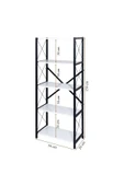 AKIS HOME 5 Raflı Metal Ayaklı Dekoratif Kitaplık - 3