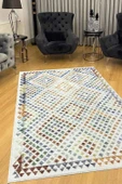 VALENCIA 1501 Renkli Kaymaz Taban Yıkanabilir Modern Halı Kilim - 1