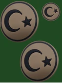 Türk Bayrağı Peç 5,5 cm silikon - 1