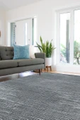 KİLİMİSTA MİLANO ML102 Gri Leke Tutmaz Antialerjik Yıkanılabilir Dokuma Dekoratif Halı Kilim - 2