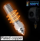 Creality K1-K1 Max Krom Kaplamalı Bakır Nozzle thumbnail 2
