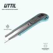 UTTIL NMUK05 Hafifletilmiş Alüminyum Gövdeli 18 mm Maket Bıçağı - 2