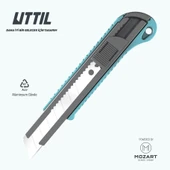 UTTIL NMUK05 Hafifletilmiş Alüminyum Gövdeli 18 mm Maket Bıçağı - 1