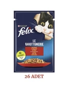 Felix Sığır Etli Kedi Maması 85 gr 26 Adet - 1