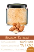 4 Çeşit Saf Ezme Badem Ezmesi Antep Fıstığı Ezmesi Kaju Fındık Ezme Bi Kavanoz 330 cc. Cam Kavanoz - 3