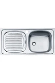 Teka EBM 45 Paslanmaz Sol Çelik Eviye - 1