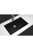 RealStone  K Serisi K013 Granit Eviye Siyah 70.5 X 39 Cm Tezgah Altı - 2