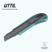 UTTIL NMUK03 18 mm Plastik Gövde, Çelik Kızak Maket Bıçağı - 2