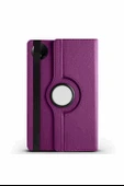 Xiaomi Redmi Pad SE Uyumlu 8.7 inç Fuchsia 360 Dönebilen Standlı Kılıf thumbnail 11