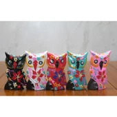 Ahşap 5'Li Baykuş Seti - 1